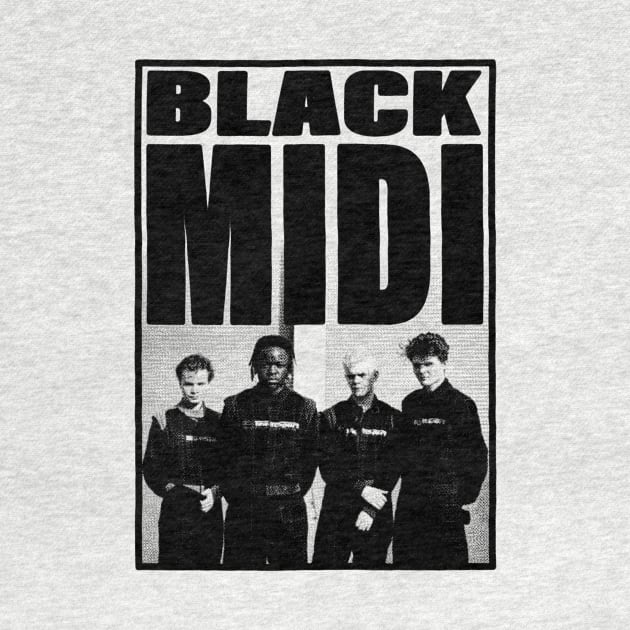 BLACK MIDI ART by SOMASHIRTS